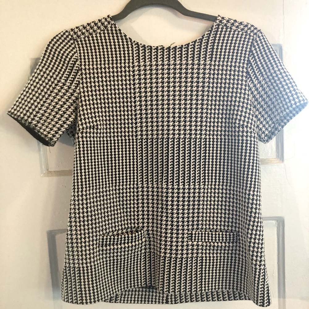 Ann Taylor Houndstooth Top